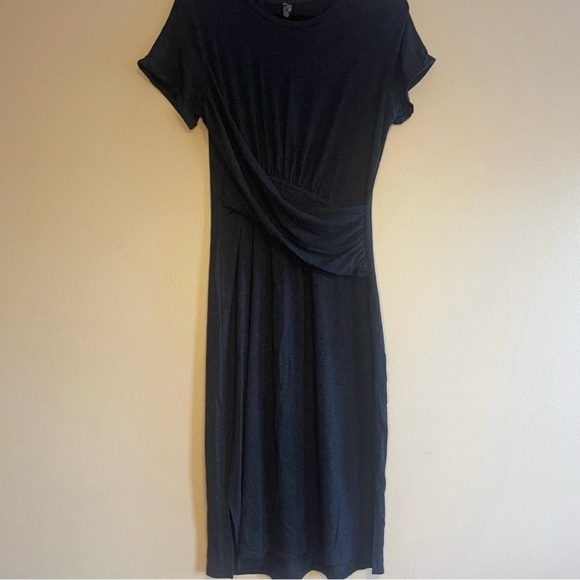 Anthropologie Draped Front Short Sleeve Dress Size Medium - Picture 11 of 11